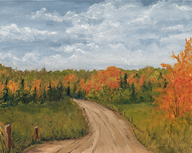 Study - Dirt Road in Autumn 640